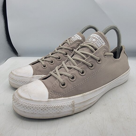 Converse Womens 7.5 Cordura Fabric Gray Canvas Low Top Sneakers Casual 157596F - Picture 4 of 13